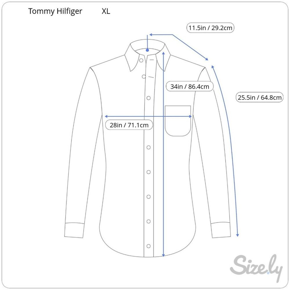 Tommy Hilfiger Men's Shirt XL Button Down Stripe - Picture 5 of 5